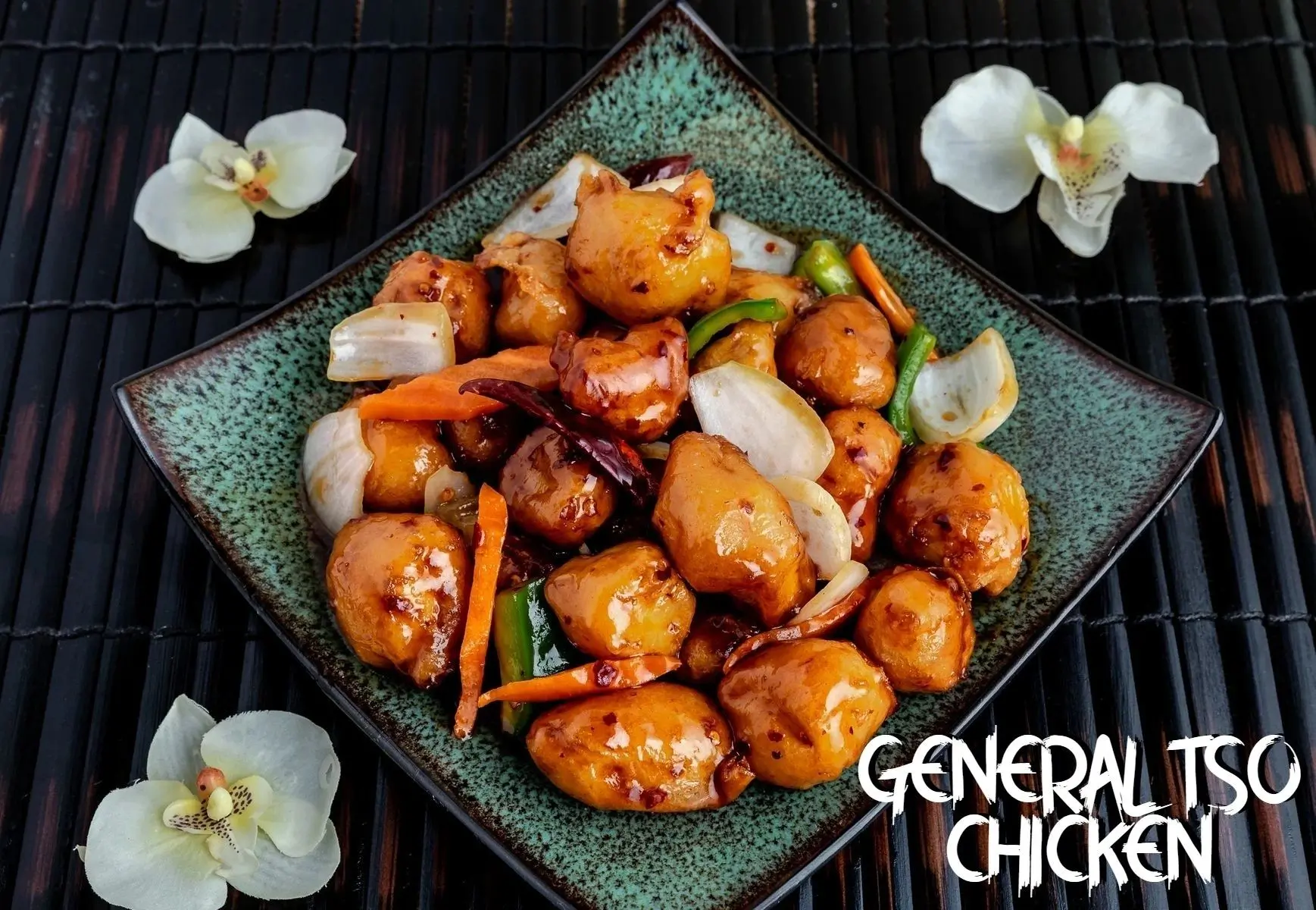 General Tso Chicken - Crispy chicken in spicy - sweet sauce with veggies at Chef Panda, a Chinese restaurant in Surprise