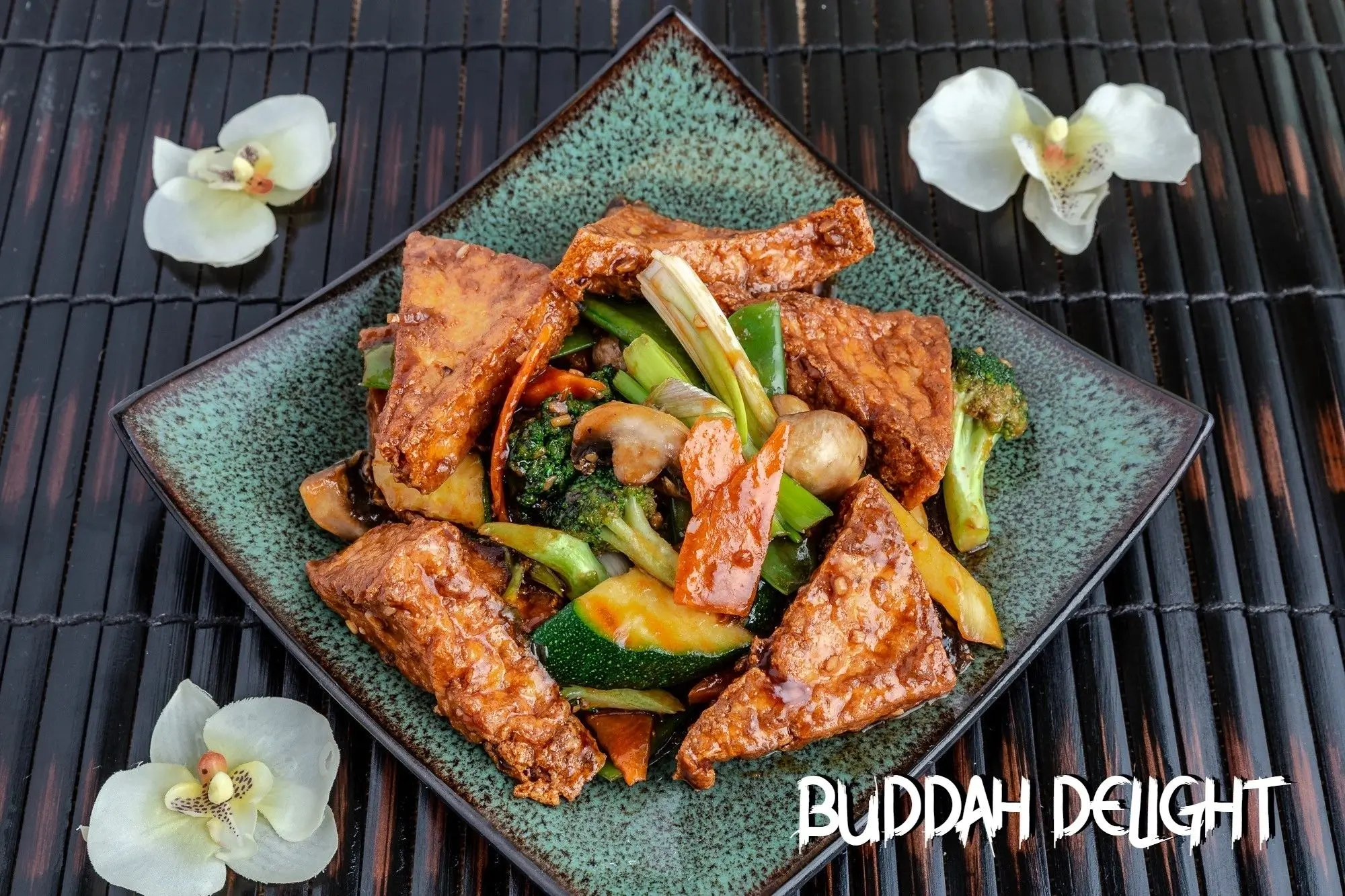 Buddha Delight - Tofu and mixed veggies stir - fried in savory sauce at Chef Panda, a Chinese restaurant in Surprise