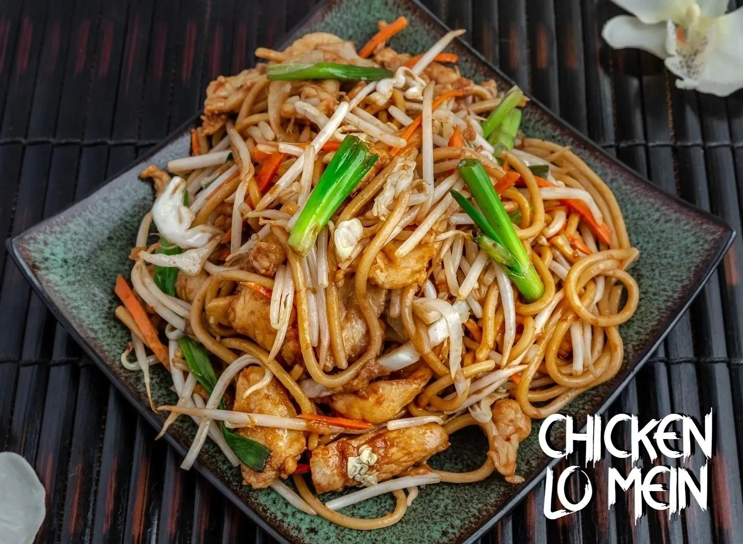 Chicken Lo Mein - Noodles with veggies and tender chicken at Chef Panda, a Chinese restaurant in Surprise